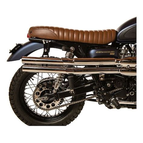 Anybody tried the british customs corsa moto seat? British Customs Shotgun Slip-On Exhaust Triumph Scrambler ...