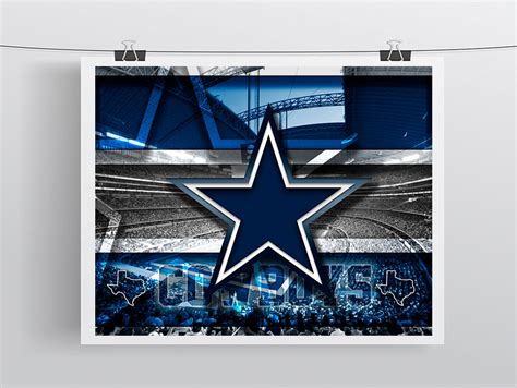Dallas Cowboys Football Stadium Poster Dallas Cowboys T Dallas Co
