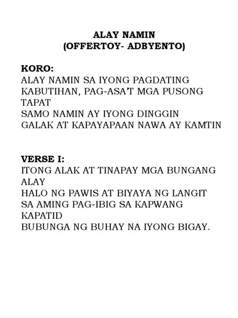 Alay Namin Pdf