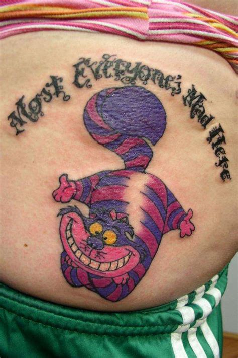 55 Awesome Cheshire Cat Tattoos