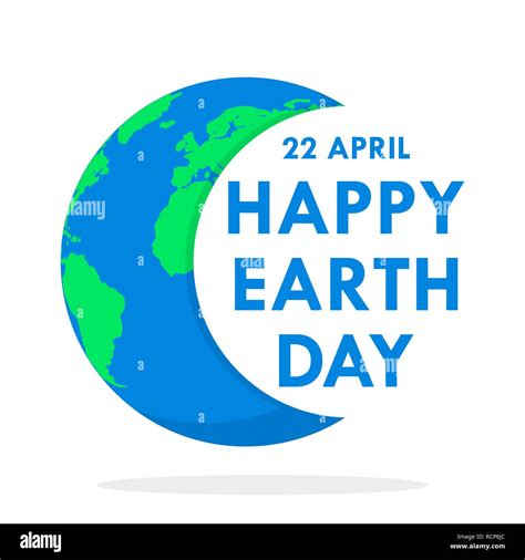 World Earth Day Poster With Earth Globe And Lettering Vector