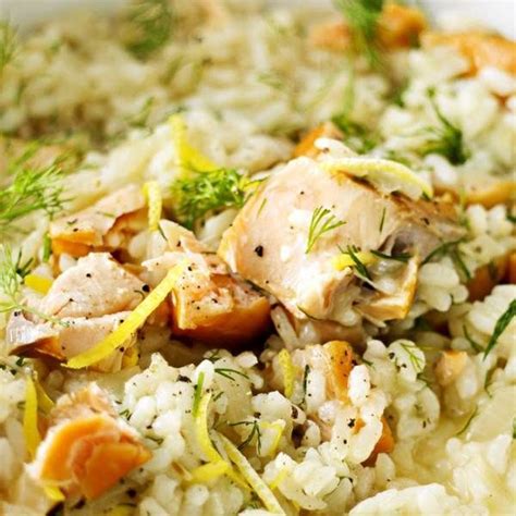 The creamy rice is complemented here by the salmon and peas. Salmon Risotto Recipes Jamie Oliver : Pork And Squash Risotto Jamie Oliver Recipes Tesco Real ...