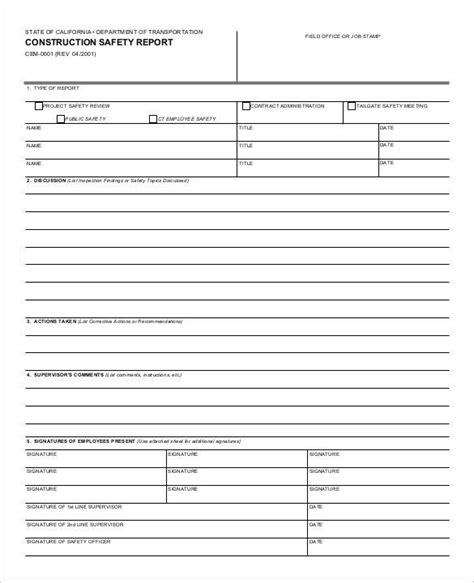Construction Daily Progress Report Template 1 Templates Example