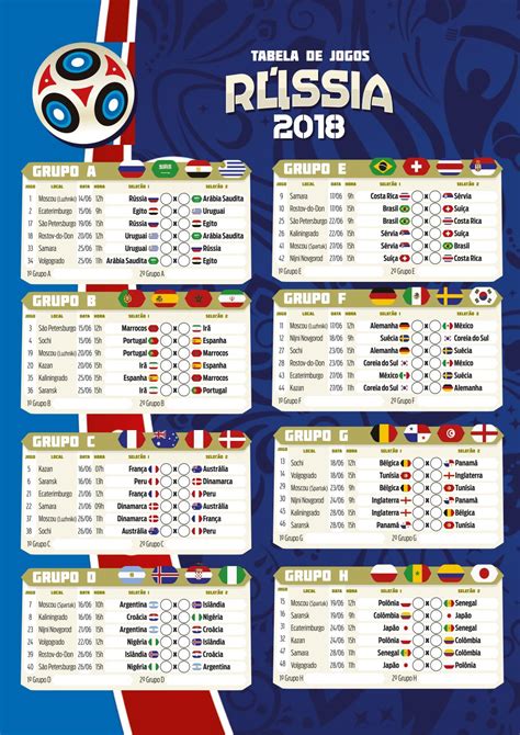 tabela da copa do mundo 2018 by contrafcut issuu