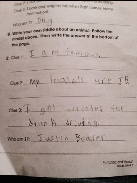 22 Hilarious Homework Answers From Brilliant Kids 12 Made Me Laugh So