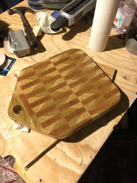 C $91.22 to c $138.82. End-grain cutting board I made for a friends wedding ...