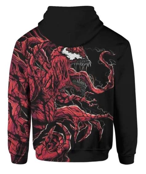Carnage Clothes Black Background Carnage Hoodie T Shirt Bomber