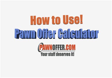 Free Pawn Shop Value Estimator