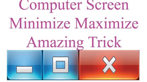 How To Minimize And Maximize Window Amazing Trick I Challenge You If That