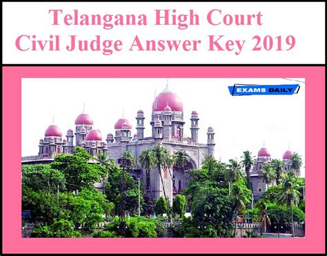 T sabes de qué se trata. Telangana High Court Civil Judge Answer Key 2019 Released