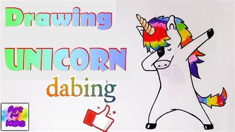 Drawing Unicorn Dab I Crtanje Jednoroga How To Draw Unicorn Youtube
