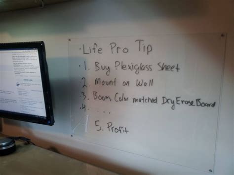 Lpt Use Plexiglass To Make A Cheap Color Matching Dry Erase Board