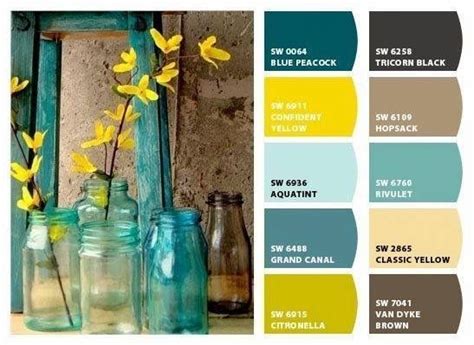 Browns Really Warm This Palette Blue Yellow Bedrooms Yellow Bedroom