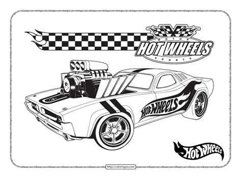Hot Wheels Coloring Pages Free Pdf Printables Vrogue Co