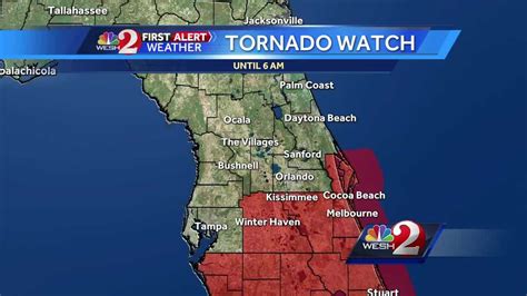 Move to an interior room on the lowest floor of a sturdy building. Tornado Warnings issued across Central Florida