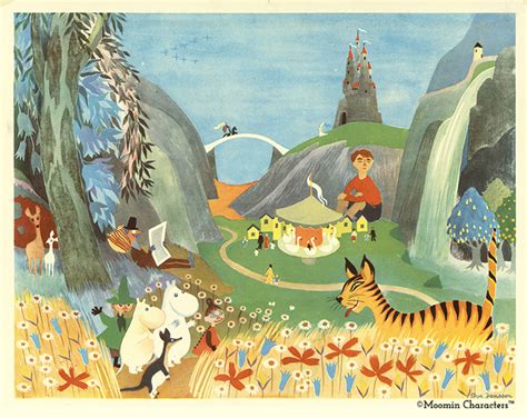 Rarely Seen Moomin Illustrations By Tove Jansson Vintage Posters