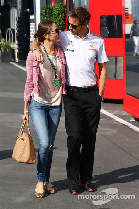 Wife, net worth, tattoos, smoking. Jenson Button, McLaren with his girlfriend Jessica ...