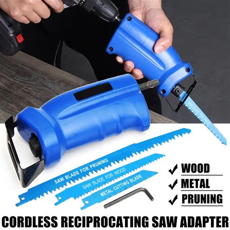 Reciprocating Saw Convert Adapter Metal Cutting Wood Tool Electric