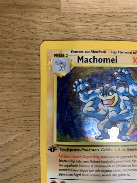 Machamp Machomei Pokemon Card Base Set 1st Ed 8102 Rare Holo