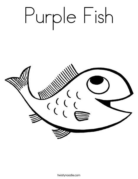The book is formatted as an journal so that daily experiences can be shared through the voice of celie. Purple Fish Coloring Page - Twisty Noodle