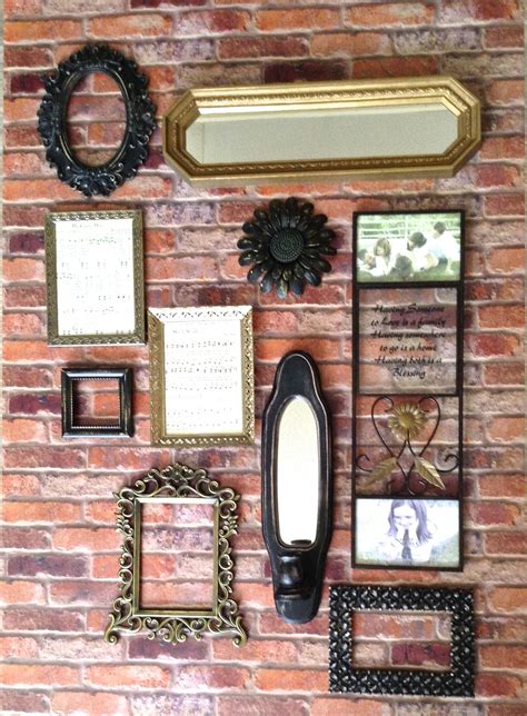 Black & Gold Wall Gallery with Sentiment Picture Frame | Etsy | Gold walls, Wall gallery ...