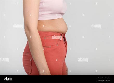 Belly Fat Woman High Resolution Stock Photography And Images Alamy