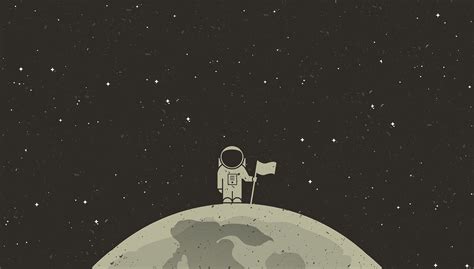The color is suitable for any decoration. simple Background, Simple, Space, Astronaut, Flag ...