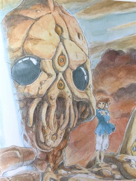 the art of nausicaä of the valley of the wind watercolor impressions hayao miyazaki