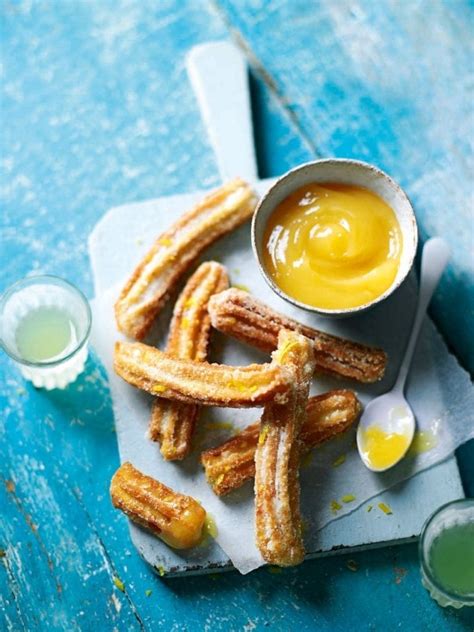Cardamom Churros With Lemon Curd Dipping Sauce Recipe Delicious Magazine