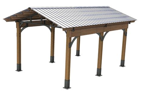 Steel And Wood Carport Grizzly Shelter Ltd