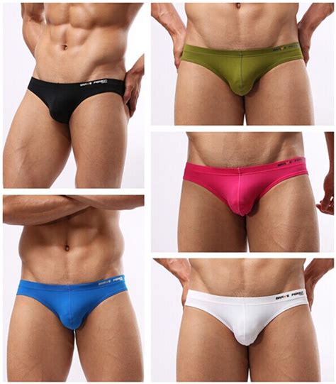 5pcslot Mens Sexy Mini Mens Bikini Swimwear Underwear Comfy Enhance Bulge Pouch Bikini