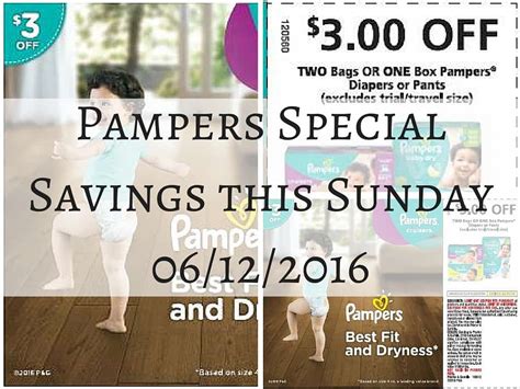Pampers Diapers June Coupon Offers Pamperssavings My Stay At Home