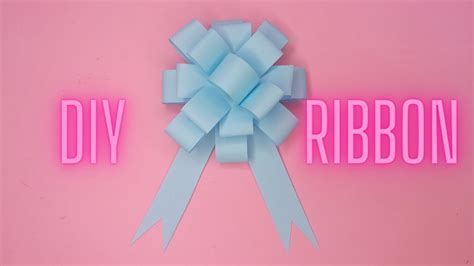 How To Make A Paper Ribbon Youtube