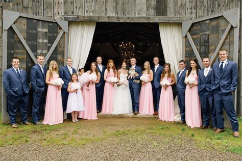 A lighter color combination brings a soft beauty to a celebration. 5 Tips for Your Rustic Barn Wedding - Jim's Formal Wear