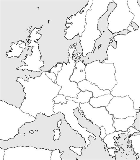 Cold War Map Of Europe