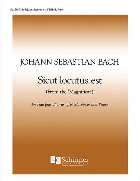 Magnificat Sicut Locutus Est Bwv 243 By Johann Sebastian Bach 1685