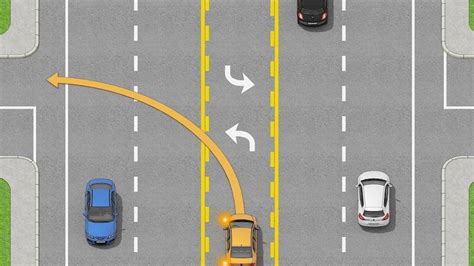 Center Turn Lane Rules Explained Zutobi Drivers Ed