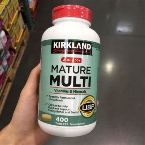Kirkland Signature Adult Mature Multi Vitamins Minerals Tablets วตามนรวมExp