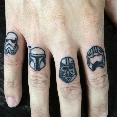 Star war soldier mask with flowers and banner tattoo design. 9 Best Star Wars Tattoos Design Ideas End of The World