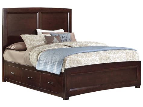 Vaughan Bassett Transitions Queen Panel Bed With 2 Side Storage Units