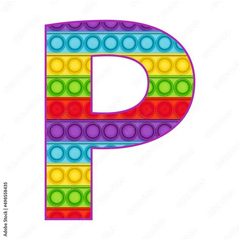 Popit Alphabet Png Popit Letters Png Popit Clipart Rainbow Letters My