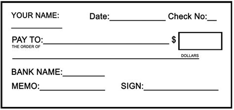 fake cheque printable