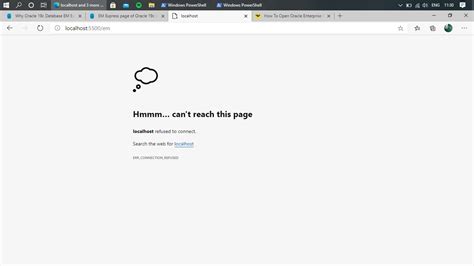 Oracle Why Oracle C Database Em Express Webpage Is Not Opening In Microsoft Edge