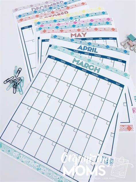 Monthly Calendars Kkeeler Cute Free Printable Monthly Calendars