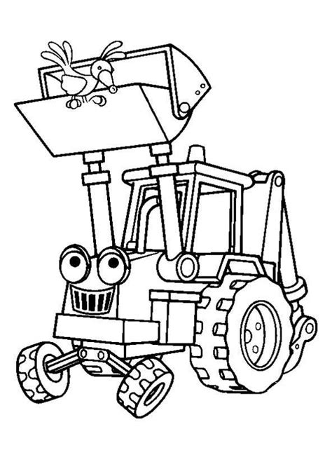 Ein traktor spielt auf einem bauernhof eine große rolle. Bob der Baumeister 10 | Ausmalbilder Kostenlos