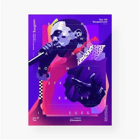 Baugasm - Best of Year 2 on Behance | Poster design inspiration, Graphic poster, Web graphic design