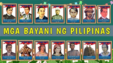 Mga Bayani Ng Pilipinas Philippine Heroes Youtube