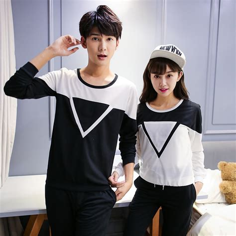 Collection by • last updated 12 hours ago. Triangle cotton korean couple shirts with long sleeves ...