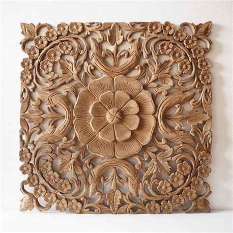 Natural Wooden Wall Art Panel