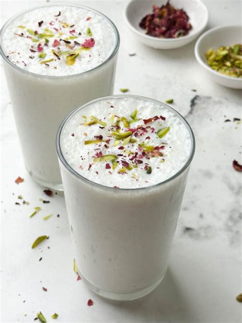 Sweet Lassi Recipe Indian Yogurt Drink Indian Veggie Delight